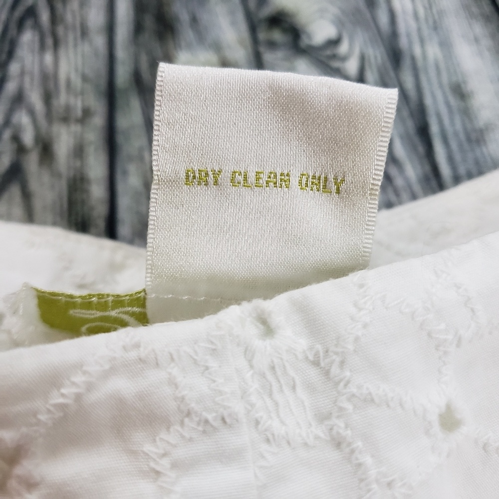 Details white cotton eyelet skirt - Picture 3 of 3